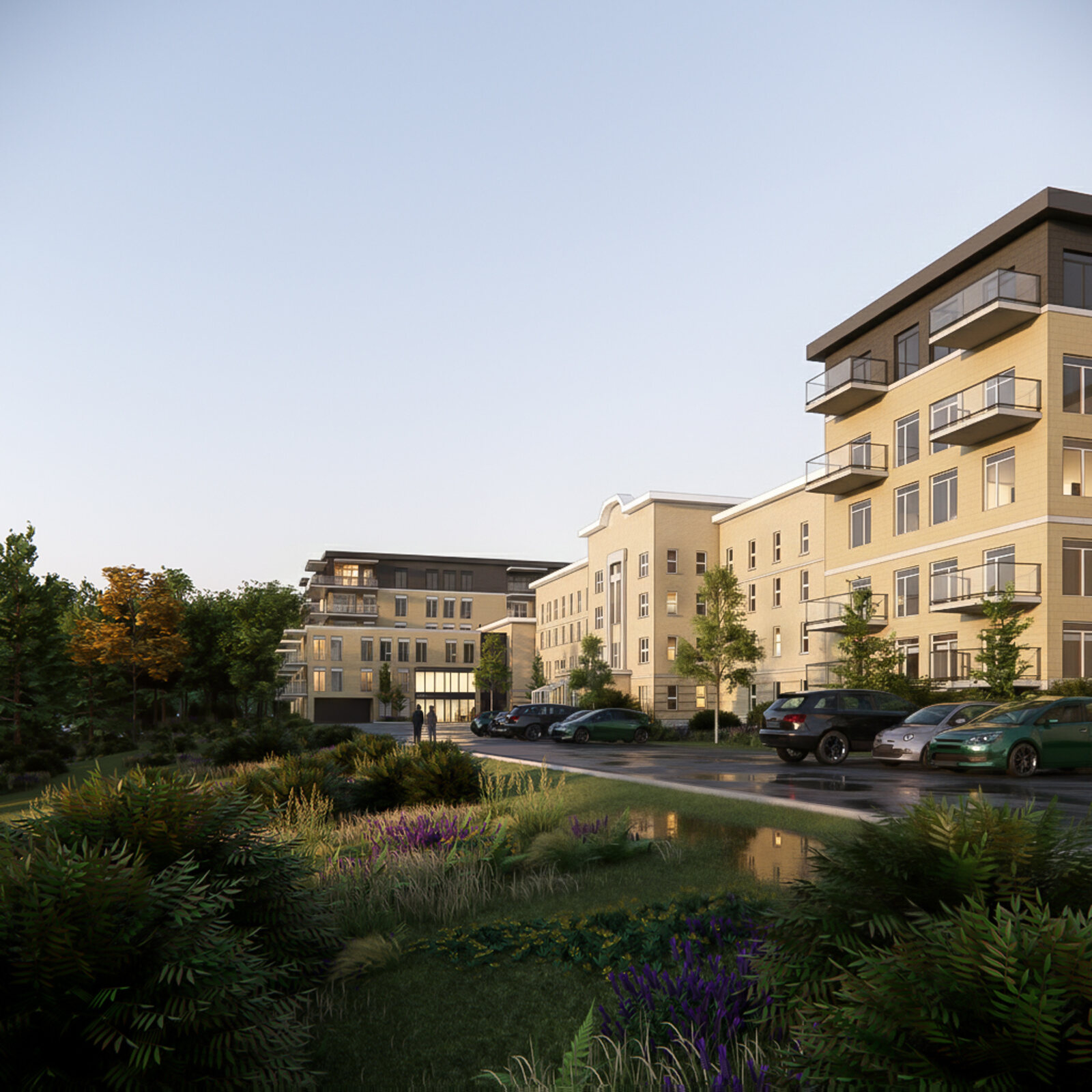 Rendu architectural d'un projet résidentiel FGB